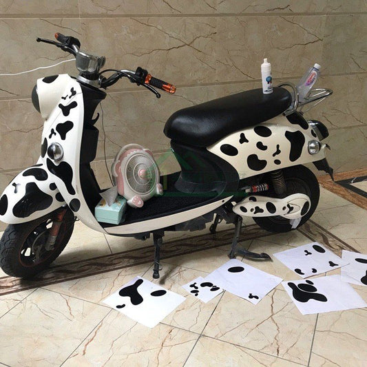 Cute Cow Pattern Waterproof Anti-Scratch Car Suitcase Sticker