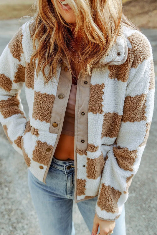 women's plaid wool sweater