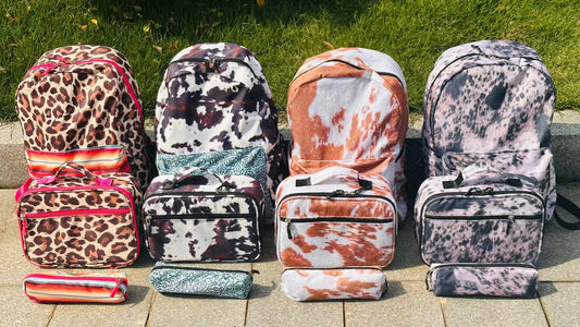 Printed Ladies Casual Backpack Set