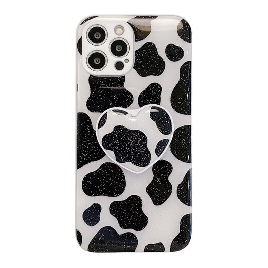Drip Glue Cow Pattern Phone Case