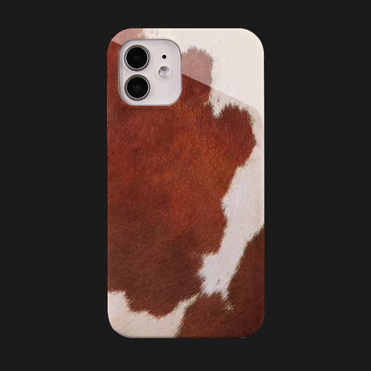 Cow skin patterned phone case