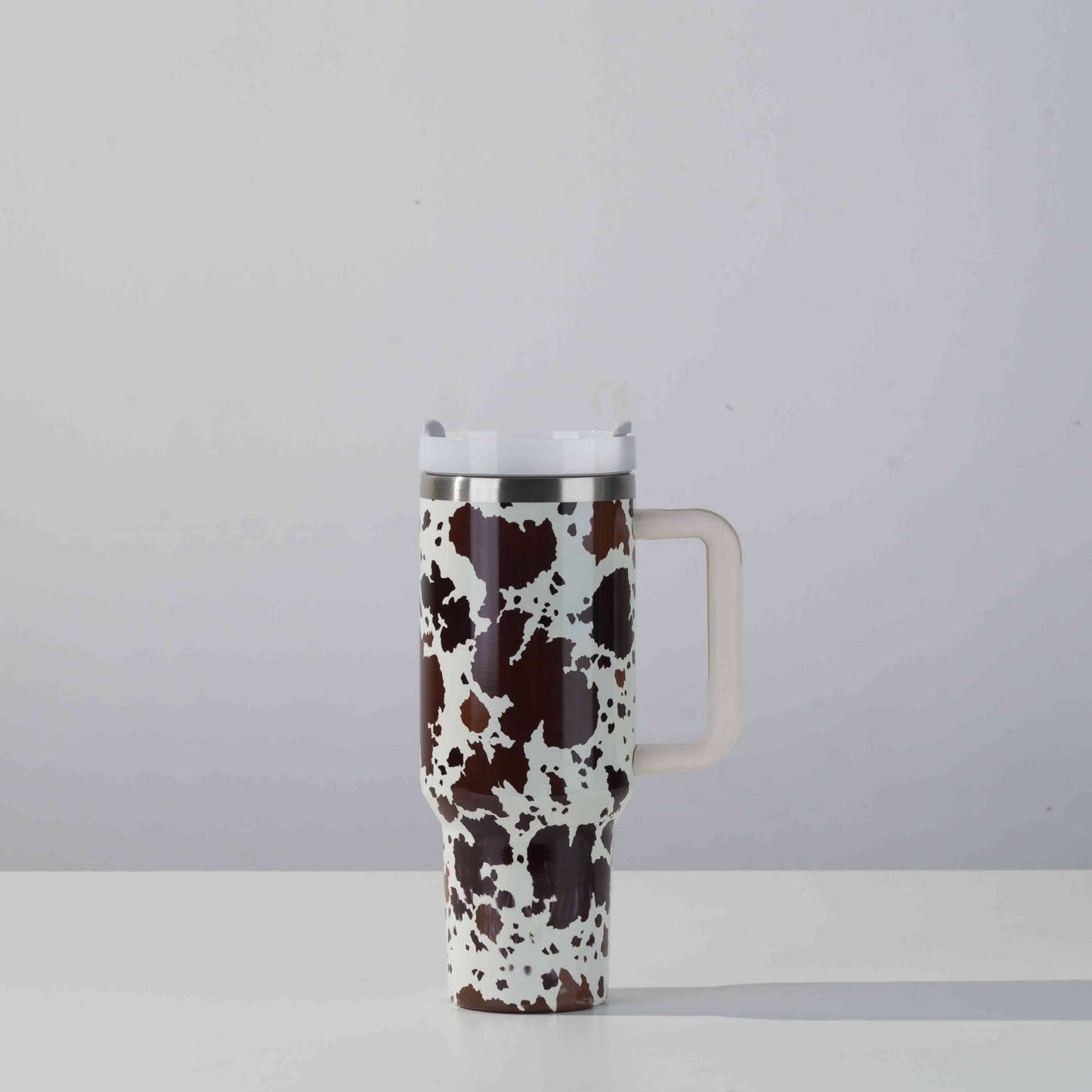 40oz Stainless Steel Tumbler Cup With Cow Pattern Printing